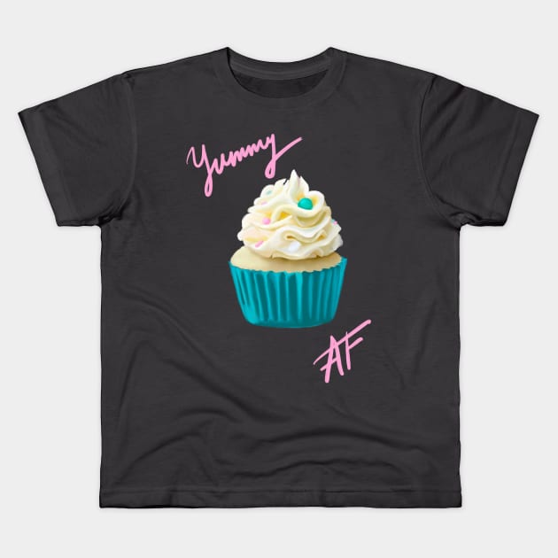 Yummy cupcake Kids T-Shirt by kozinoart